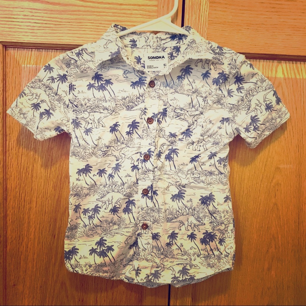 Sonoma Collared Button Up Short Sleeved Shirt